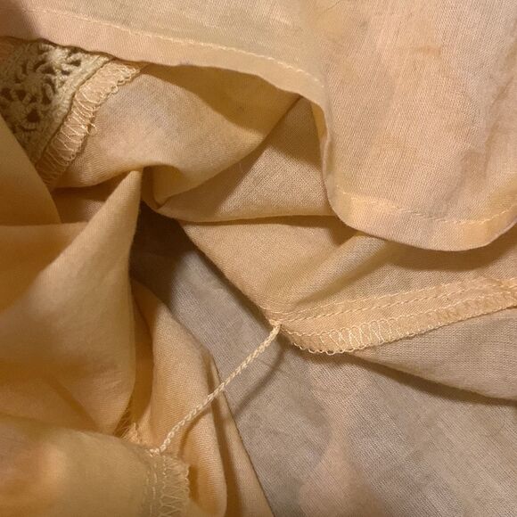 J. Crew Point Sur Yellow Tie-Shoulder Cotton Dress w/Pockets - Picture 9 of 9